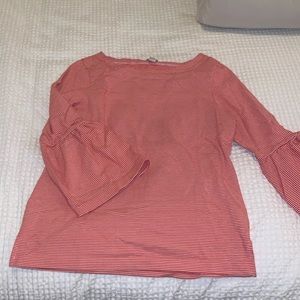 Jcrew quarter length sleeve top with sleeve detail